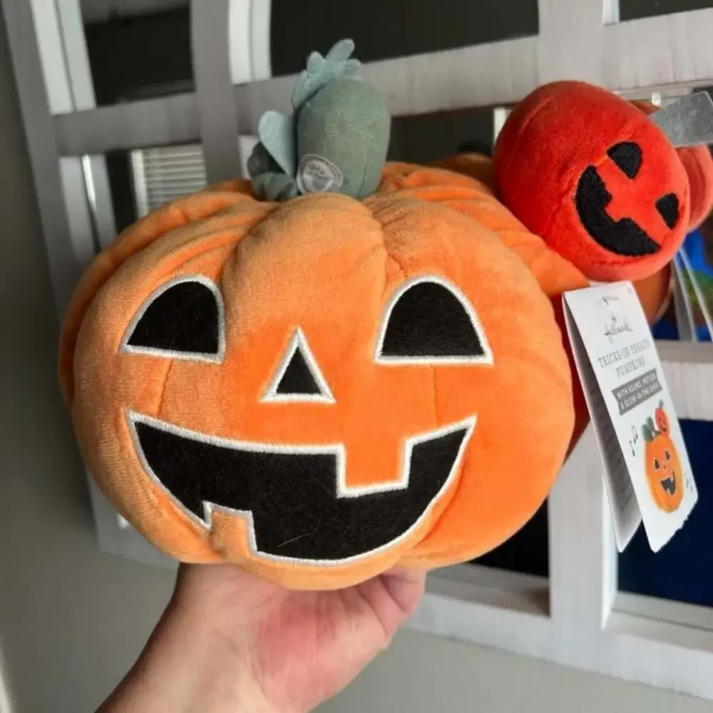 Hallmark Tricks or Treats Pumpkin Animated Glow-in-the-Dark Plush